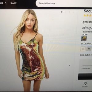 Forever 21 Party Collection Sequin Mini Dress